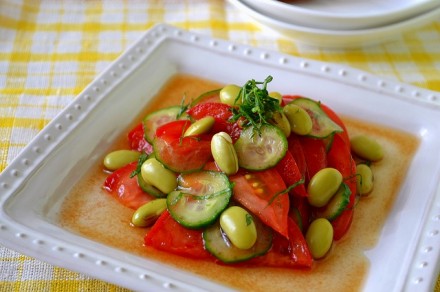 お豆とトマトのさっぱりマリネ